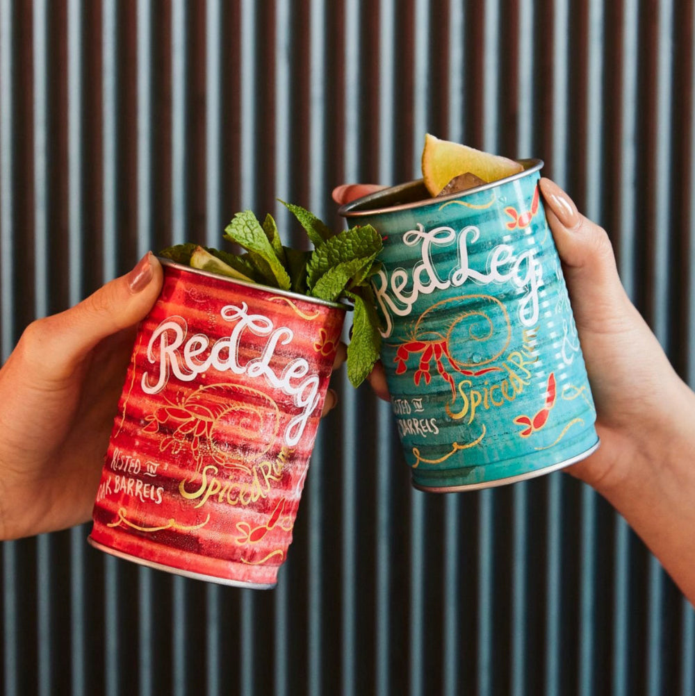 RedLeg Drinking Tins (Set of 6 - Red)